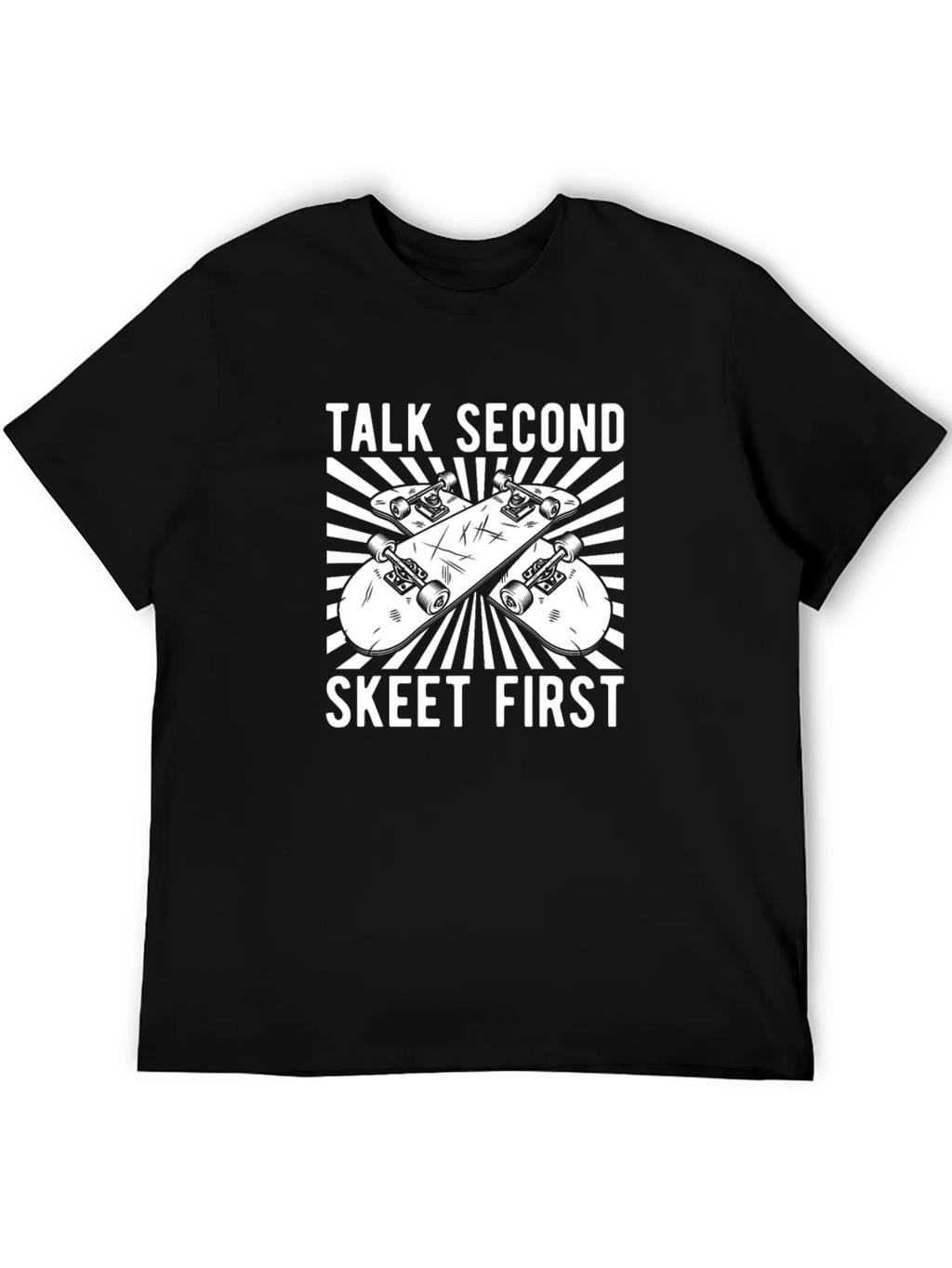 Talk Second Skeet First Graphic T-Shirt product image 2