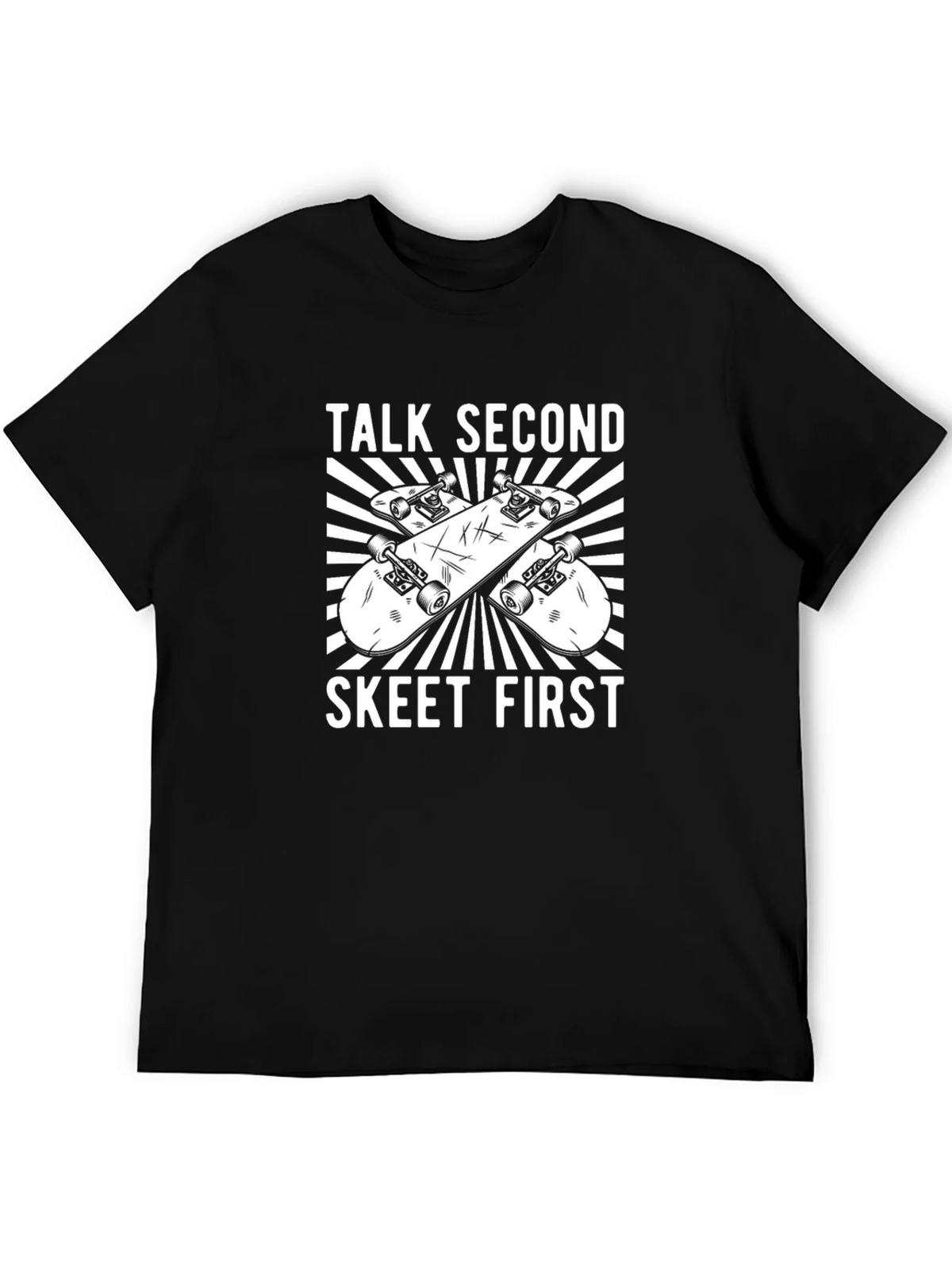 Talk Second Skeet First Graphic T-Shirt product image 2