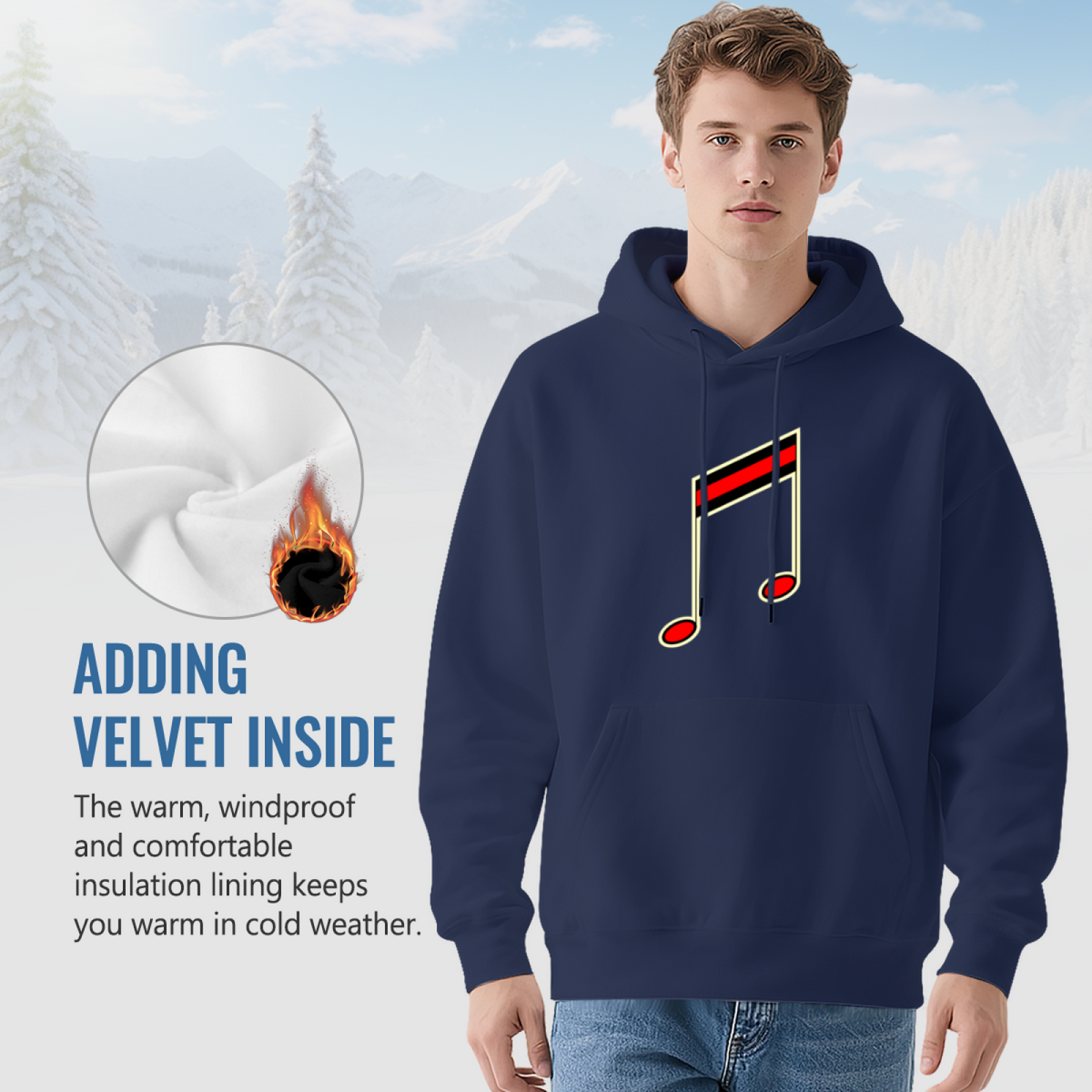Music Lover Hoodie - Stand Out Design Pullover #0588 product image 7