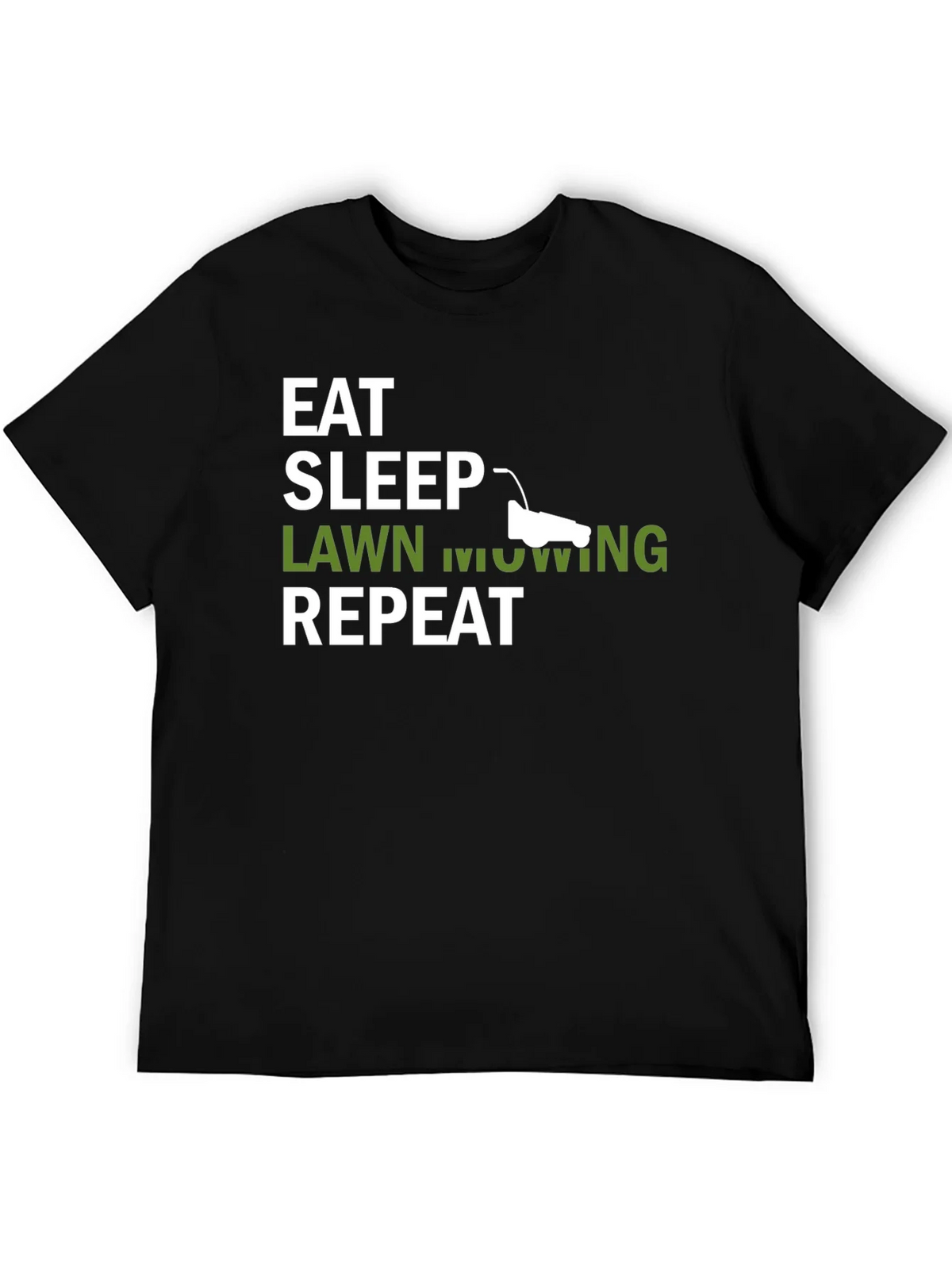 Eat Sleep Lawn Mowing Repeat Mens T-Shirt product image 4