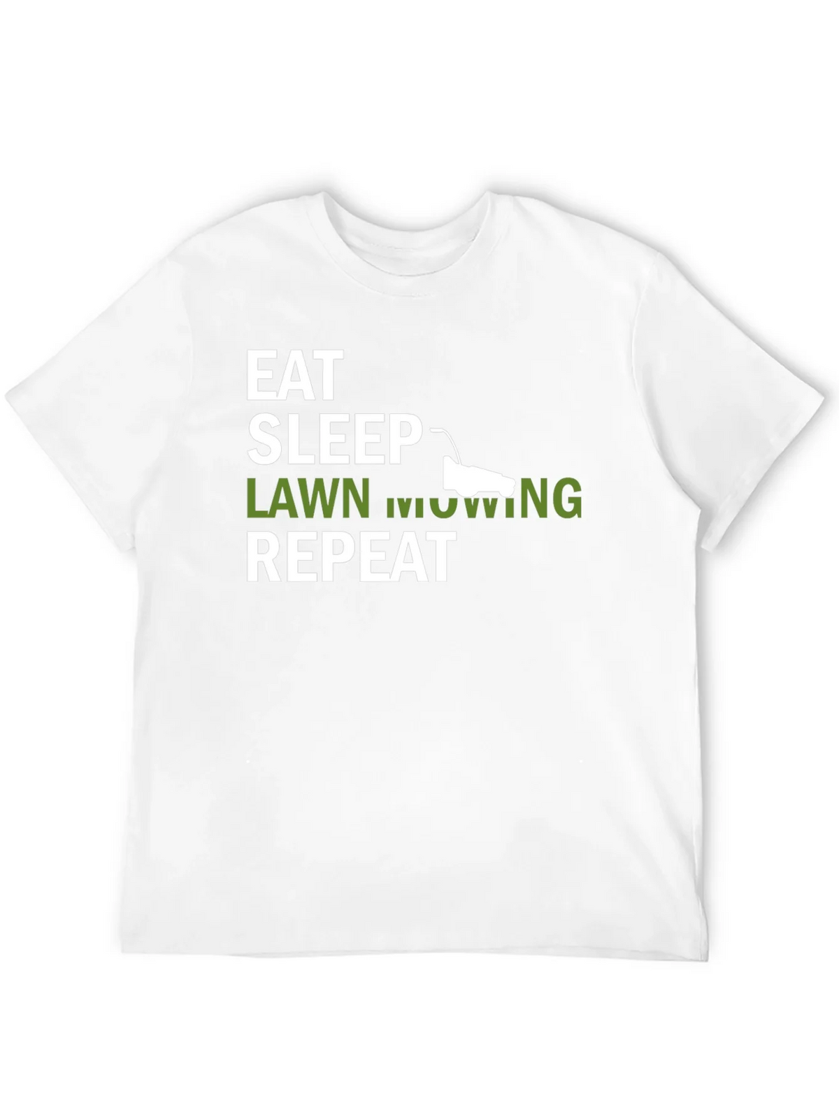 Eat Sleep Lawn Mowing Repeat Mens T-Shirt product image 8