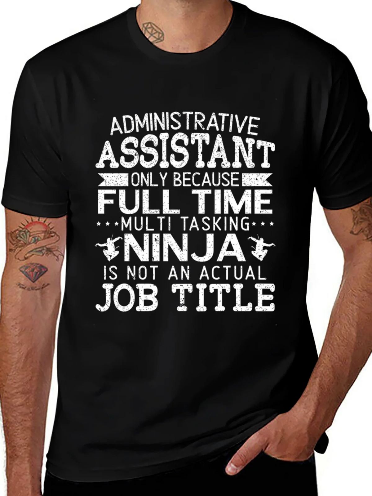 Admin Assistant Ninja T-Shirt product image 1