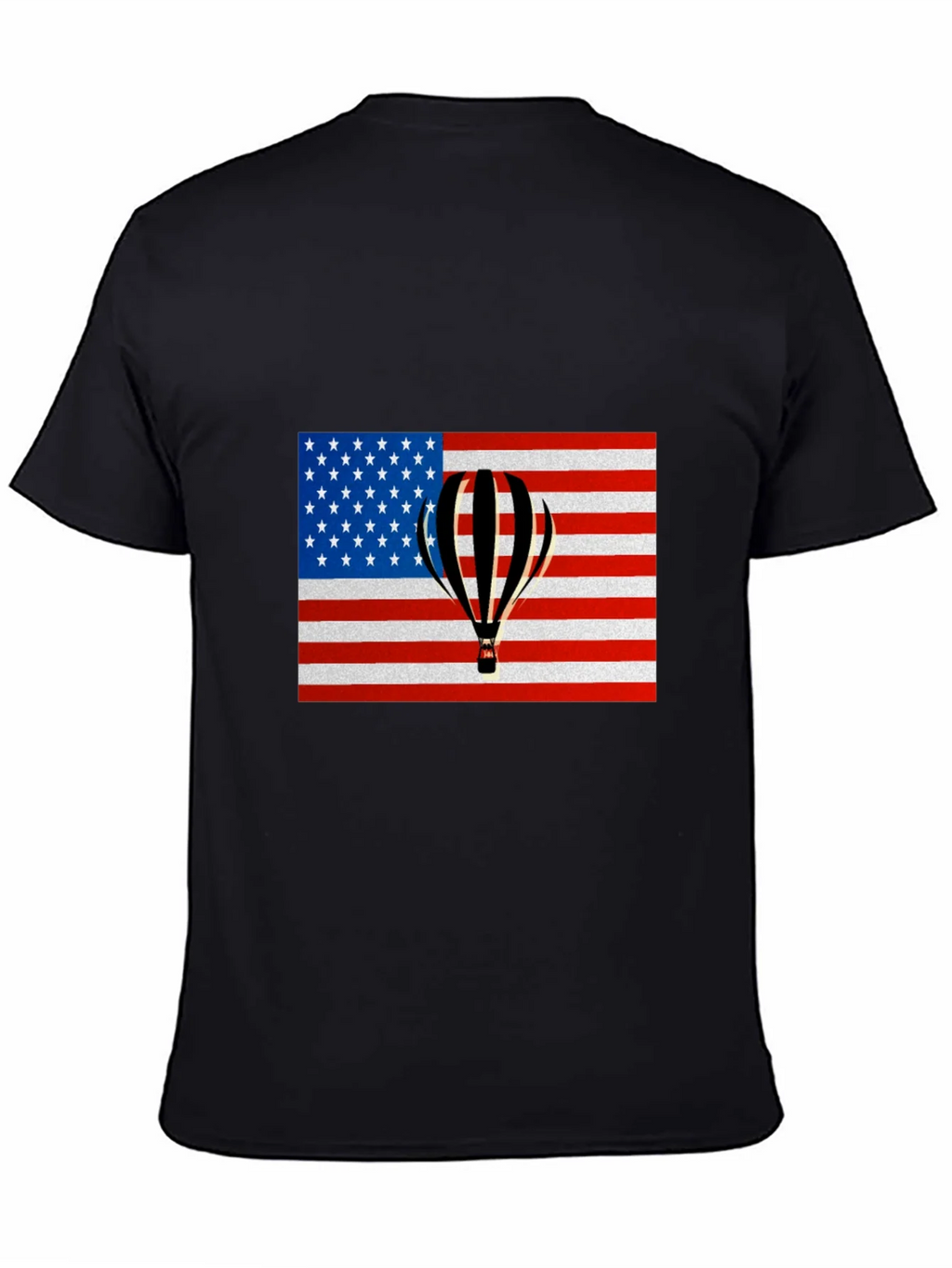 USA Flag Hot Air Balloon Graphic Tee product image 4