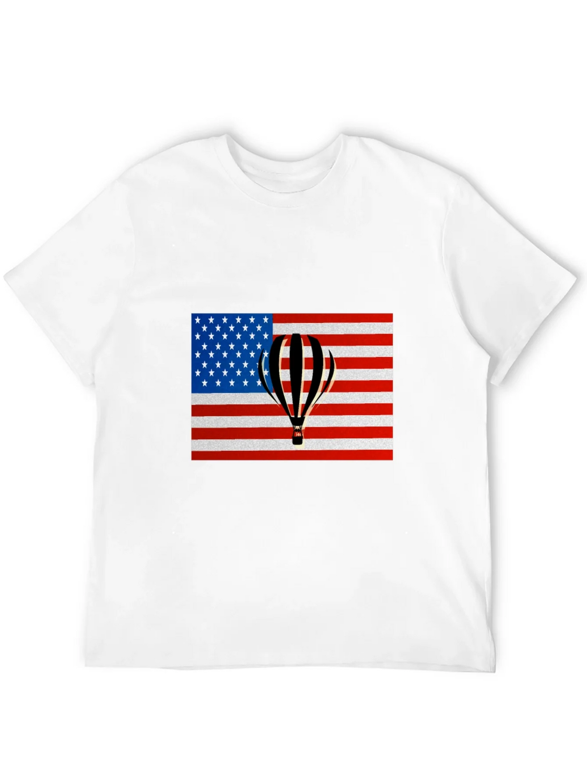 USA Flag Hot Air Balloon Graphic Tee product image 11