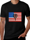 USA Flag Hot Air Balloon Graphic Tee product image 1