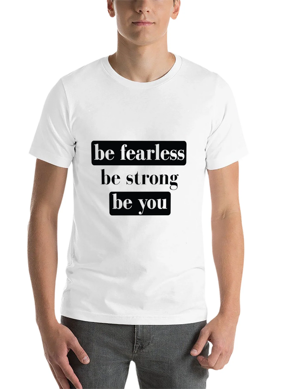 Be Fearless Graphic Tee - Motivational Black T-Shirt product image 10