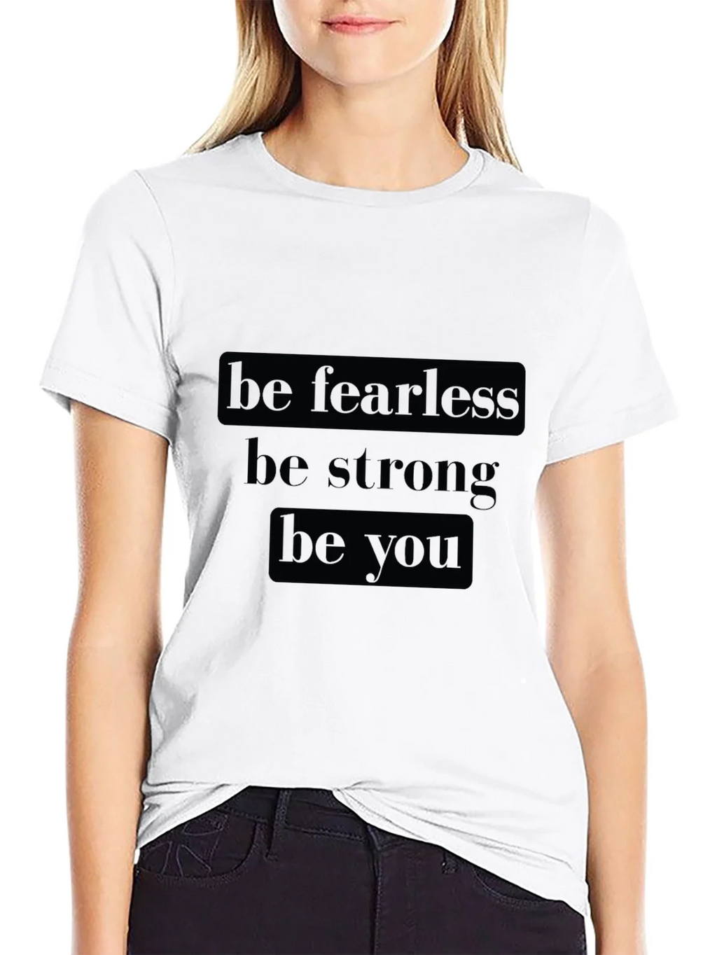 Be Fearless Graphic Tee - Motivational Black T-Shirt product image 8