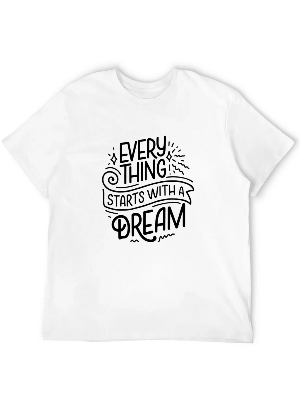 Inspirational Dream T-Shirt - Motivational Black Tee product image 11
