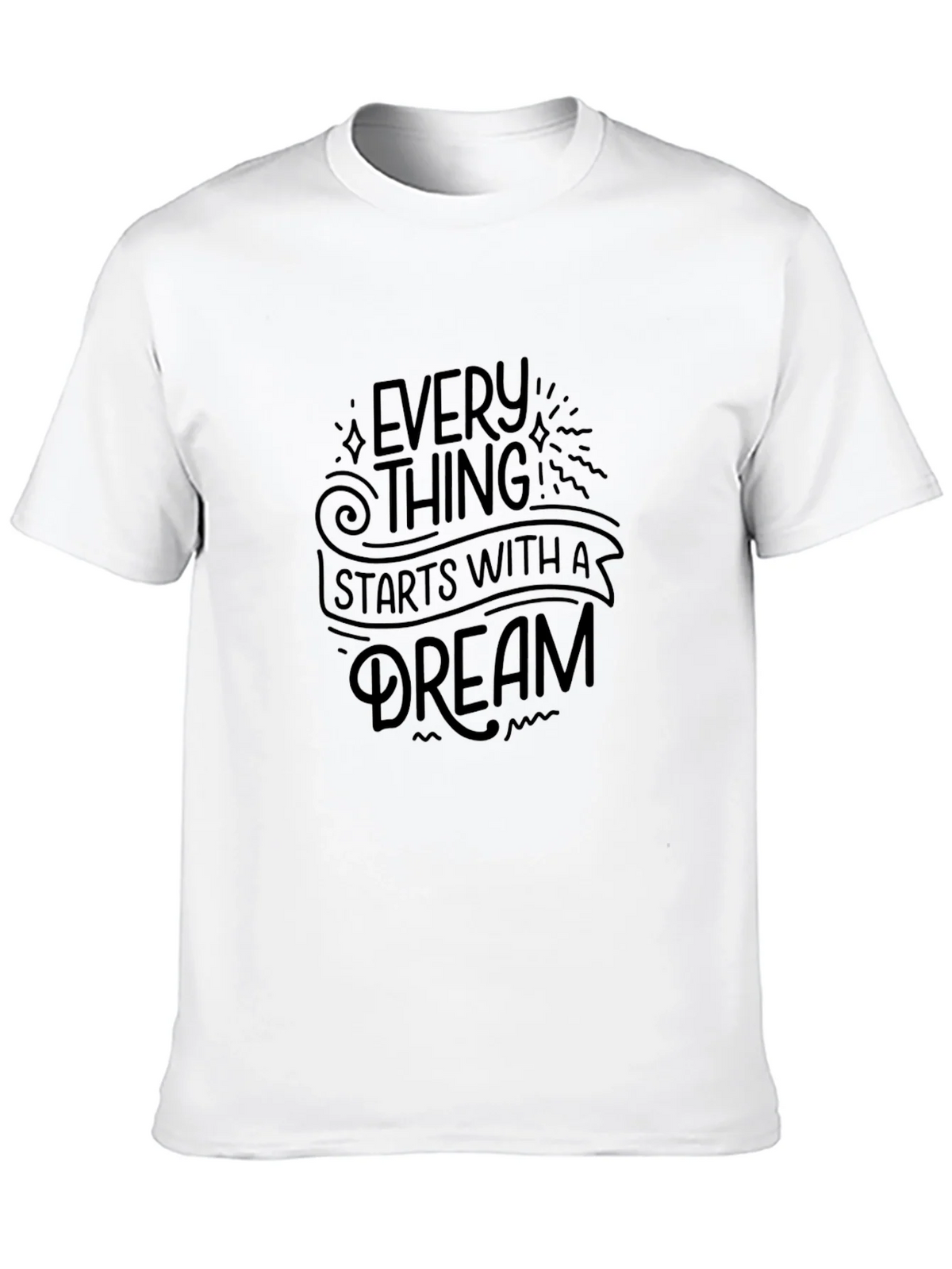 Inspirational Dream T-Shirt - Motivational Black Tee product image 9
