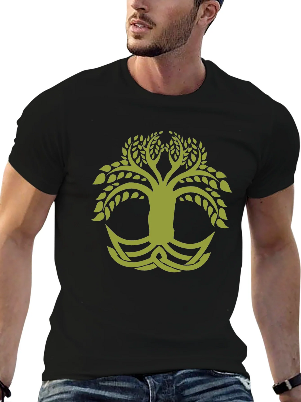 Celtic Tree of Life Black T-Shirt product image 6