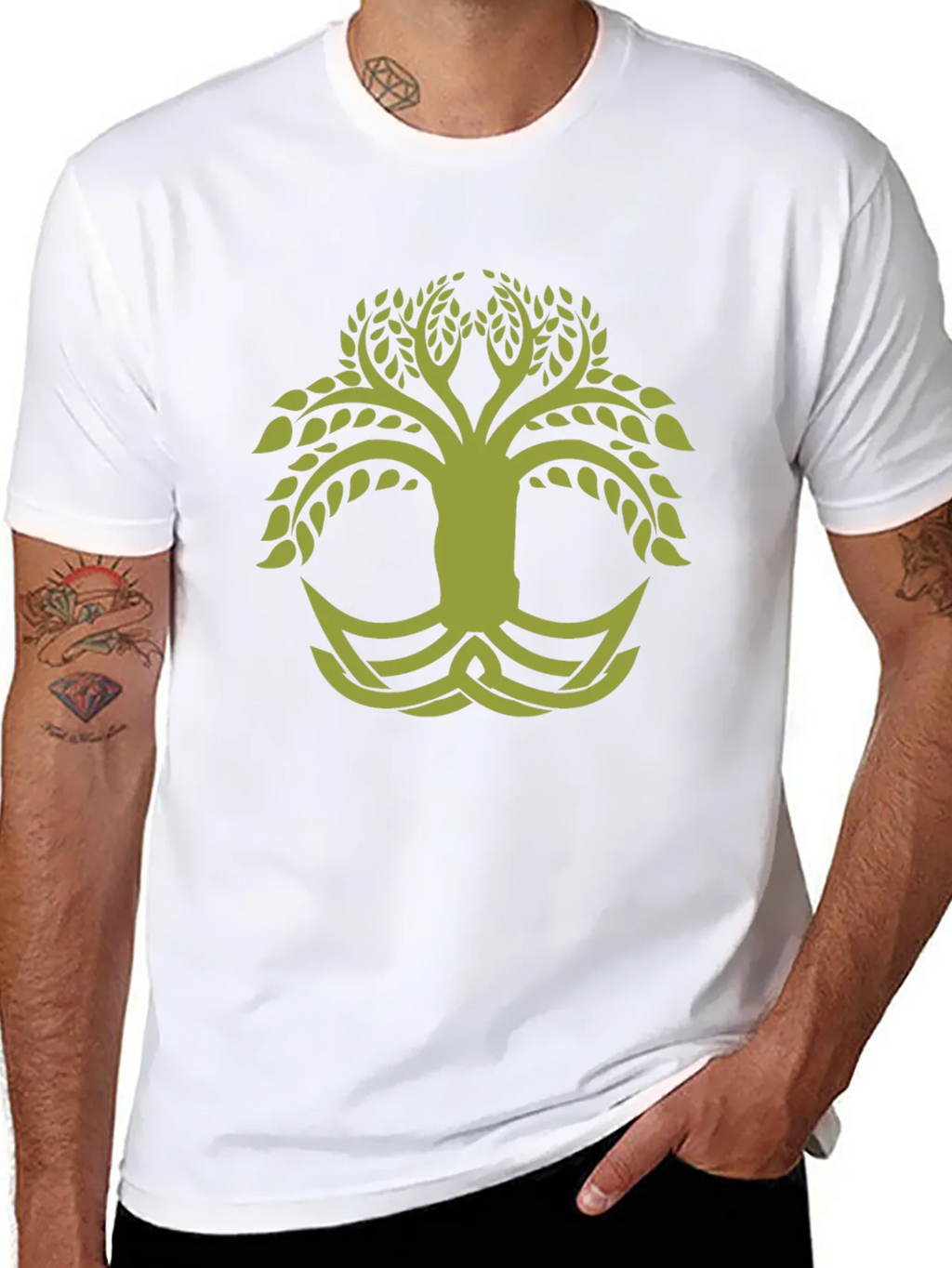Celtic Tree of Life Black T-Shirt product image 7