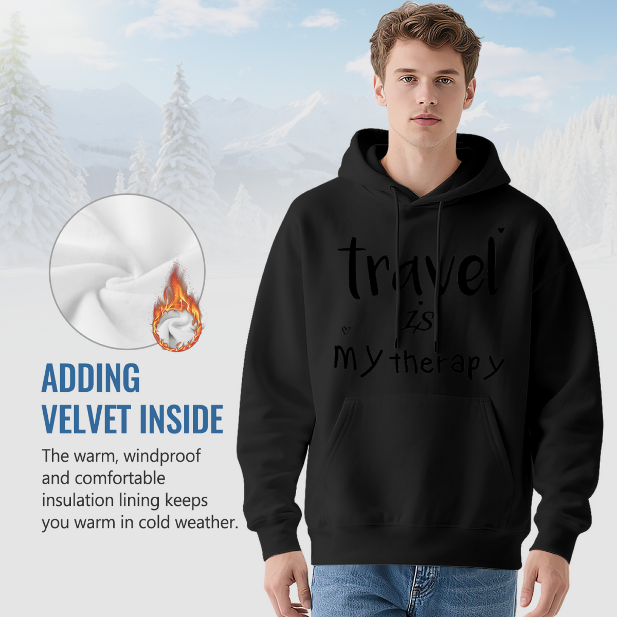 Adventure Travel Hoodie - Stand Out Design Pullover #0636 product image 7