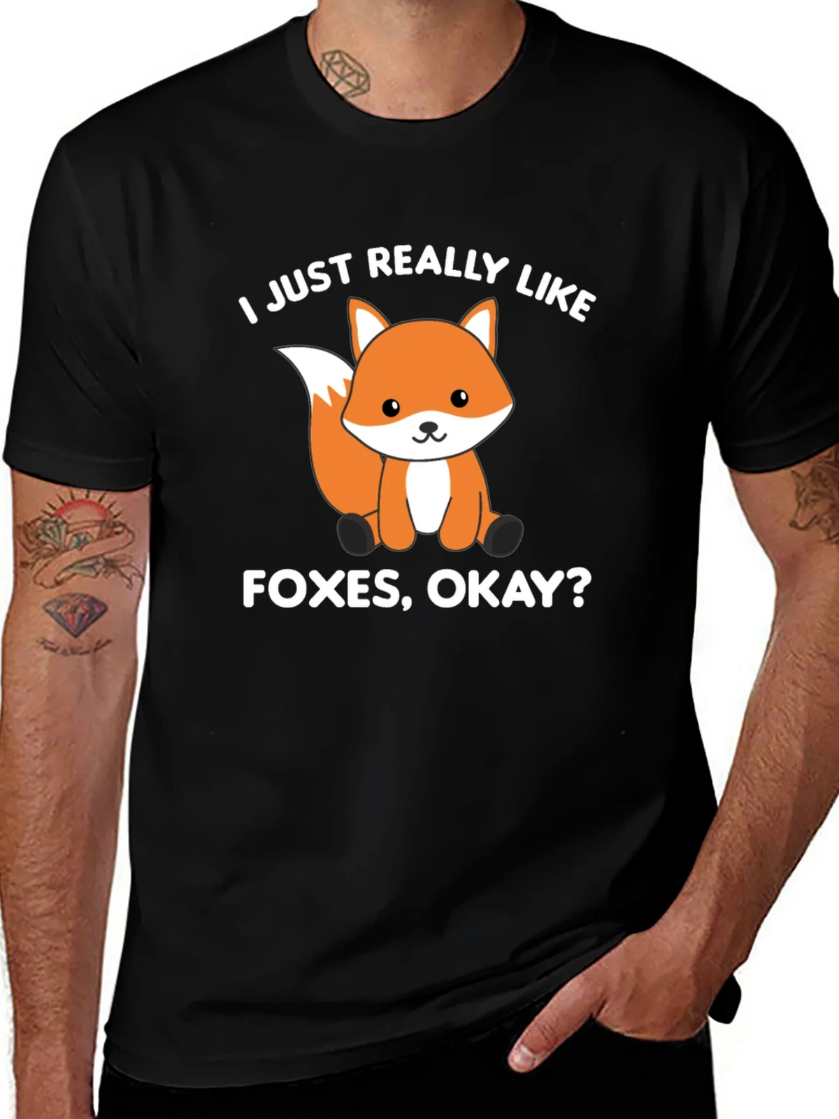 Fox Lover T-Shirt - I Just Really Like Foxes Okay? product image 1