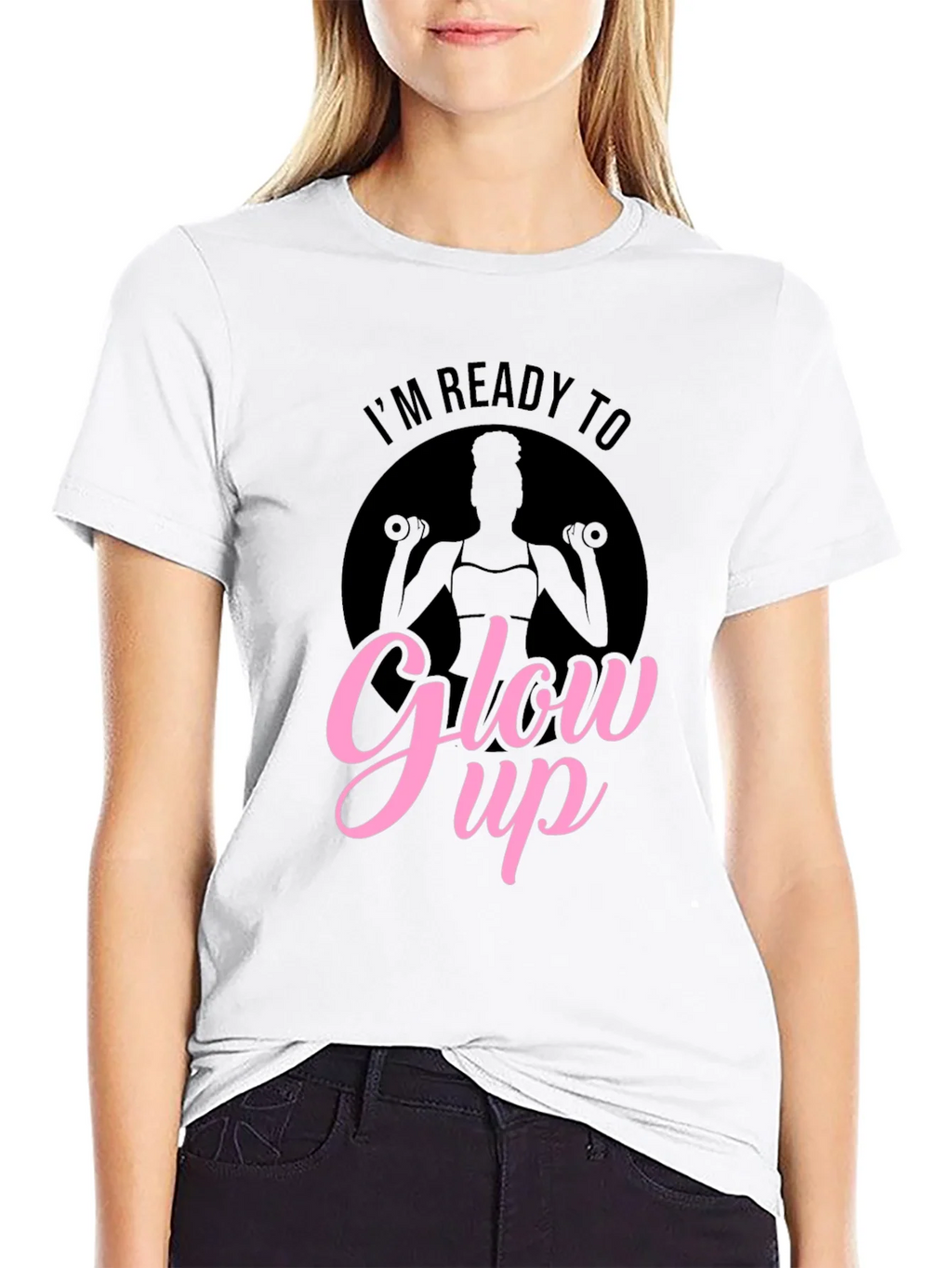 Glow Up Black Graphic T-Shirt product image 8