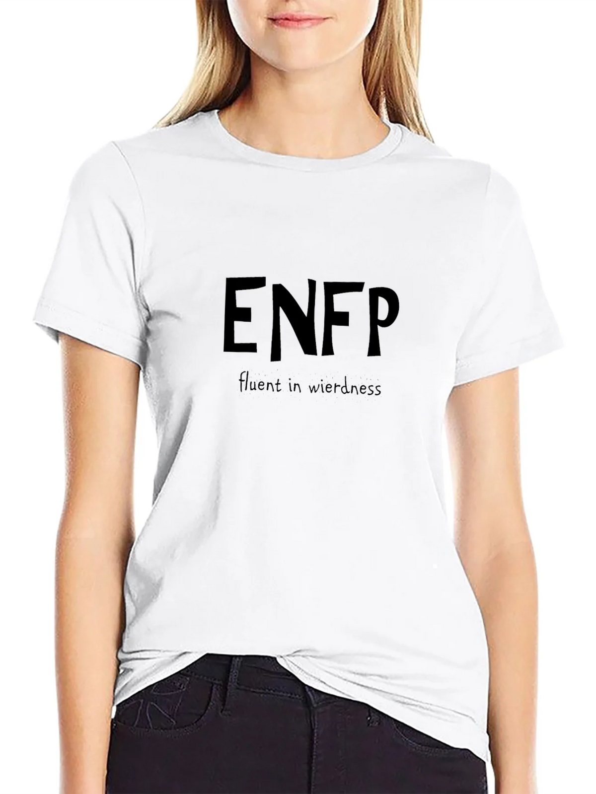 ENFP Fluent in Weirdness Black T-Shirt product image 8