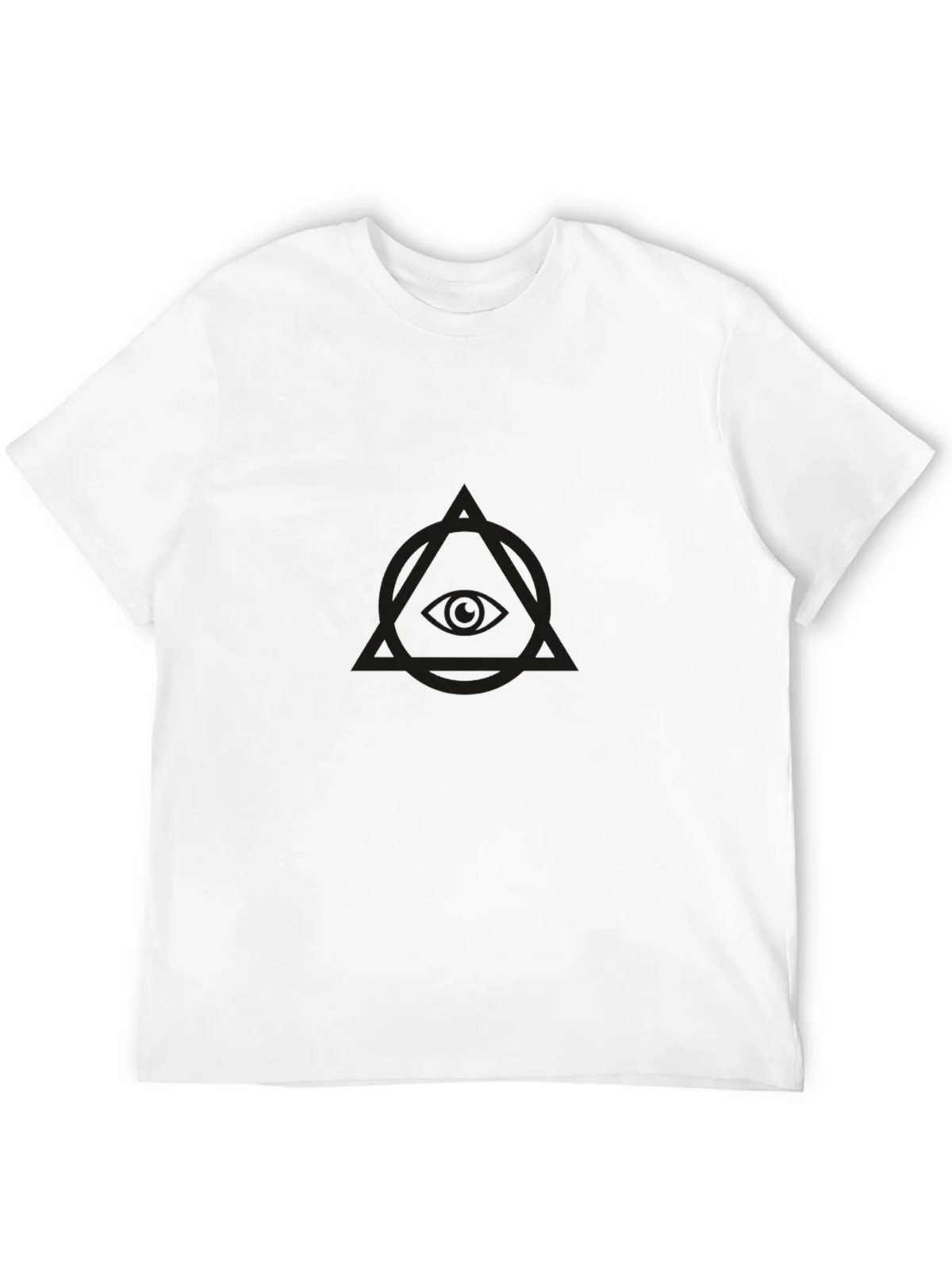 Mens Black Graphic Tee - Eye in Triangle product image 11
