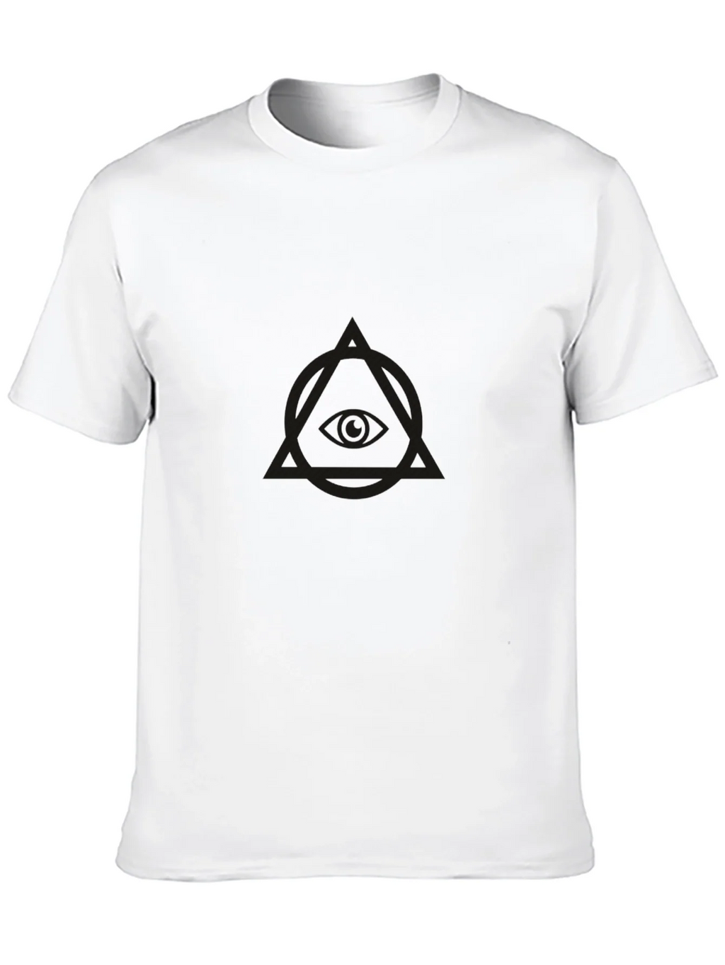 Mens Black Graphic Tee - Eye in Triangle product image 9