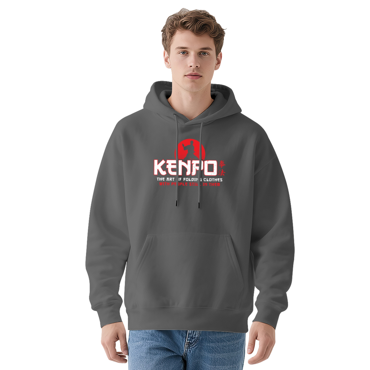 Modern Style Graphic Hoodie - Eye-Catching Design #0594 product image 12