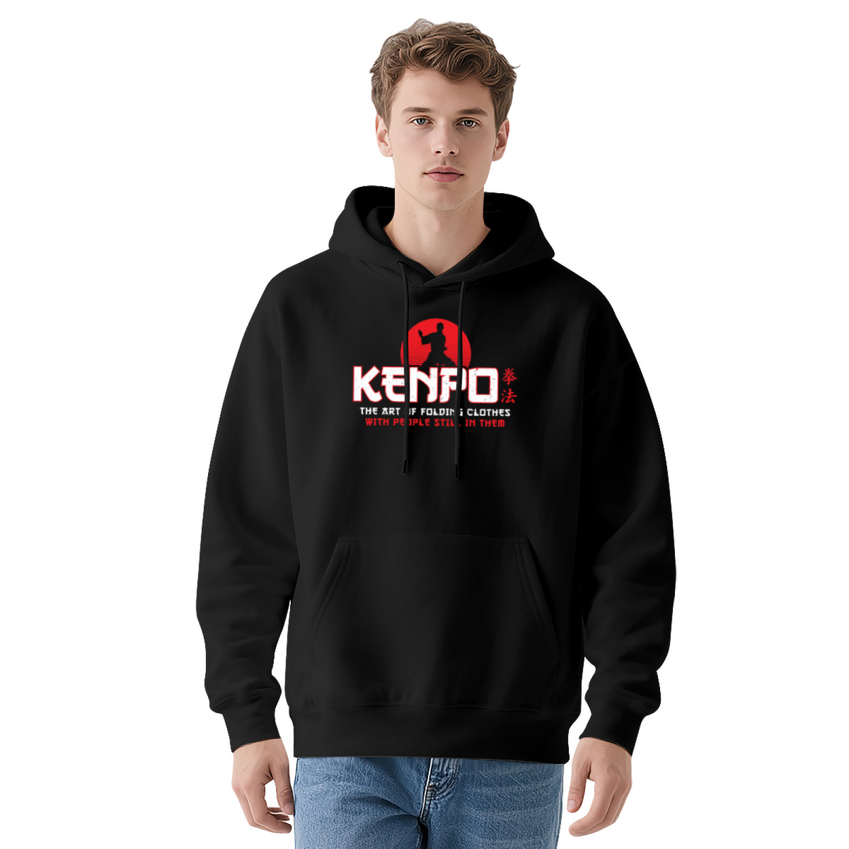 Modern Style Graphic Hoodie - Eye-Catching Design #0594 product image 9