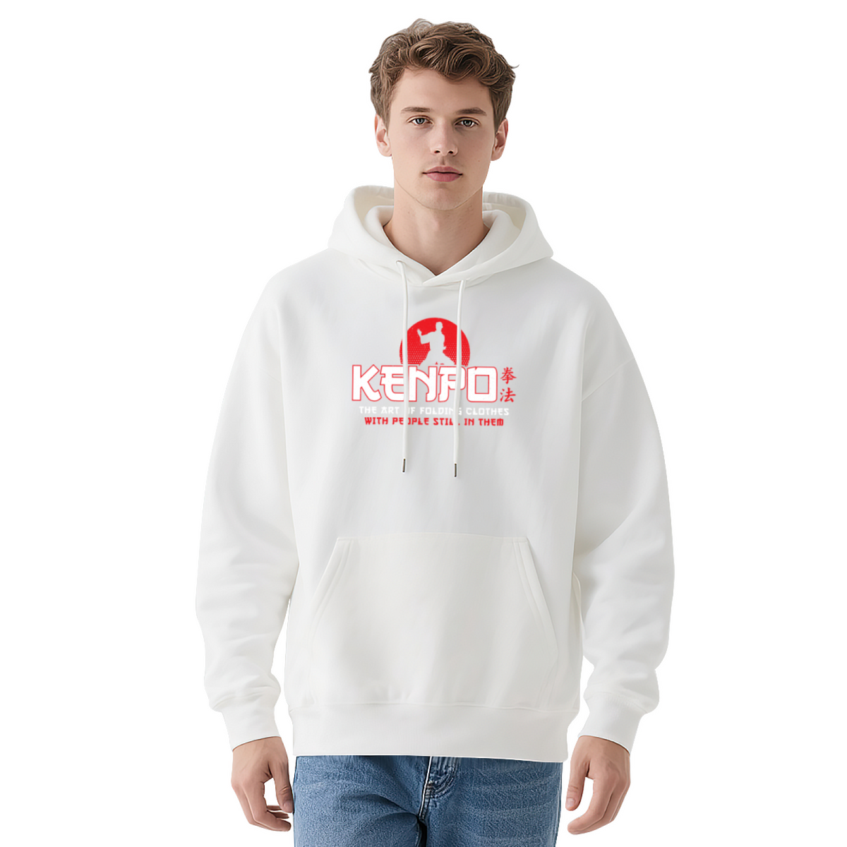 Modern Style Graphic Hoodie - Eye-Catching Design #0594 product image 10