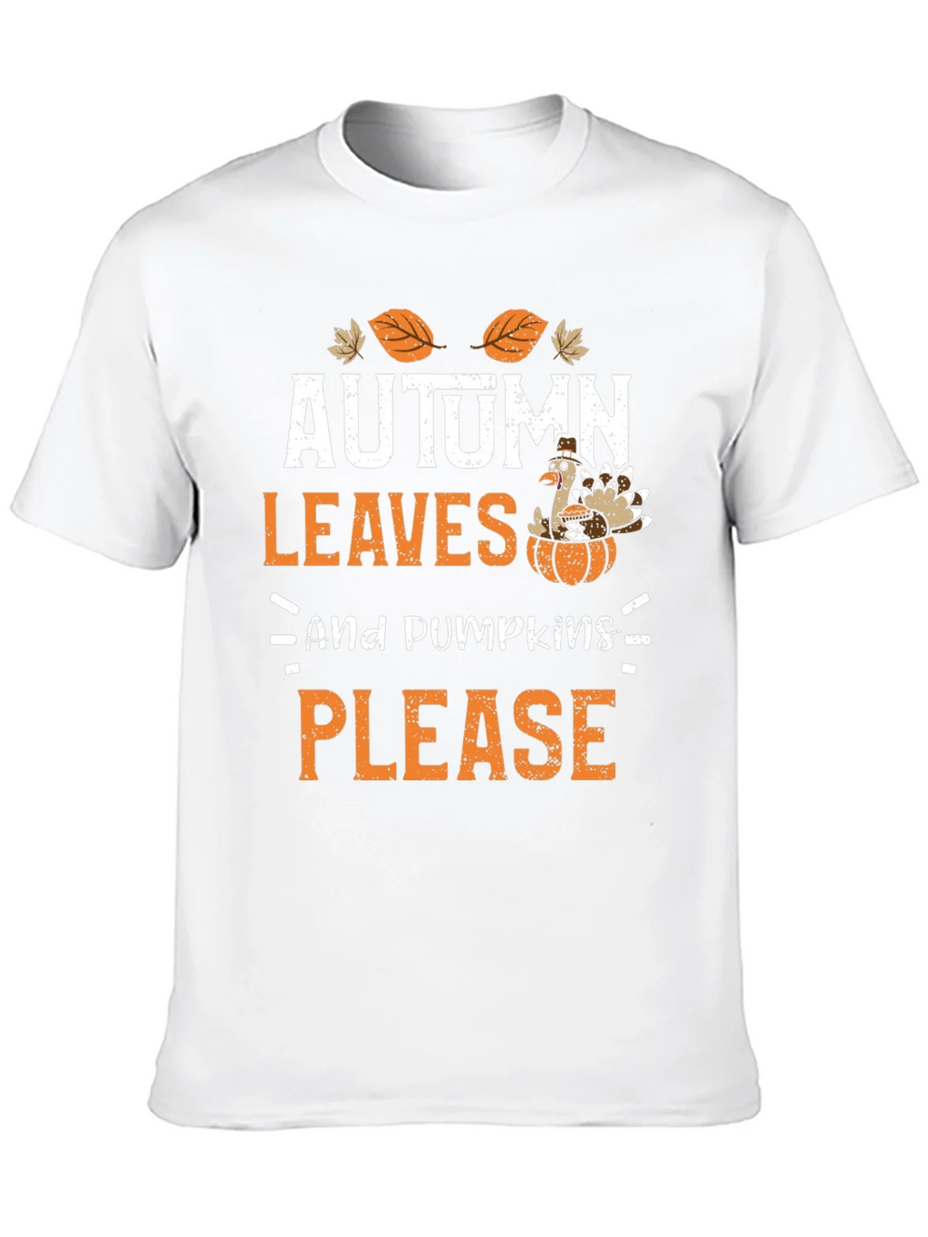 Autumn Leaves & Pumpkins Please Thanksgiving T-Shirt product image 9