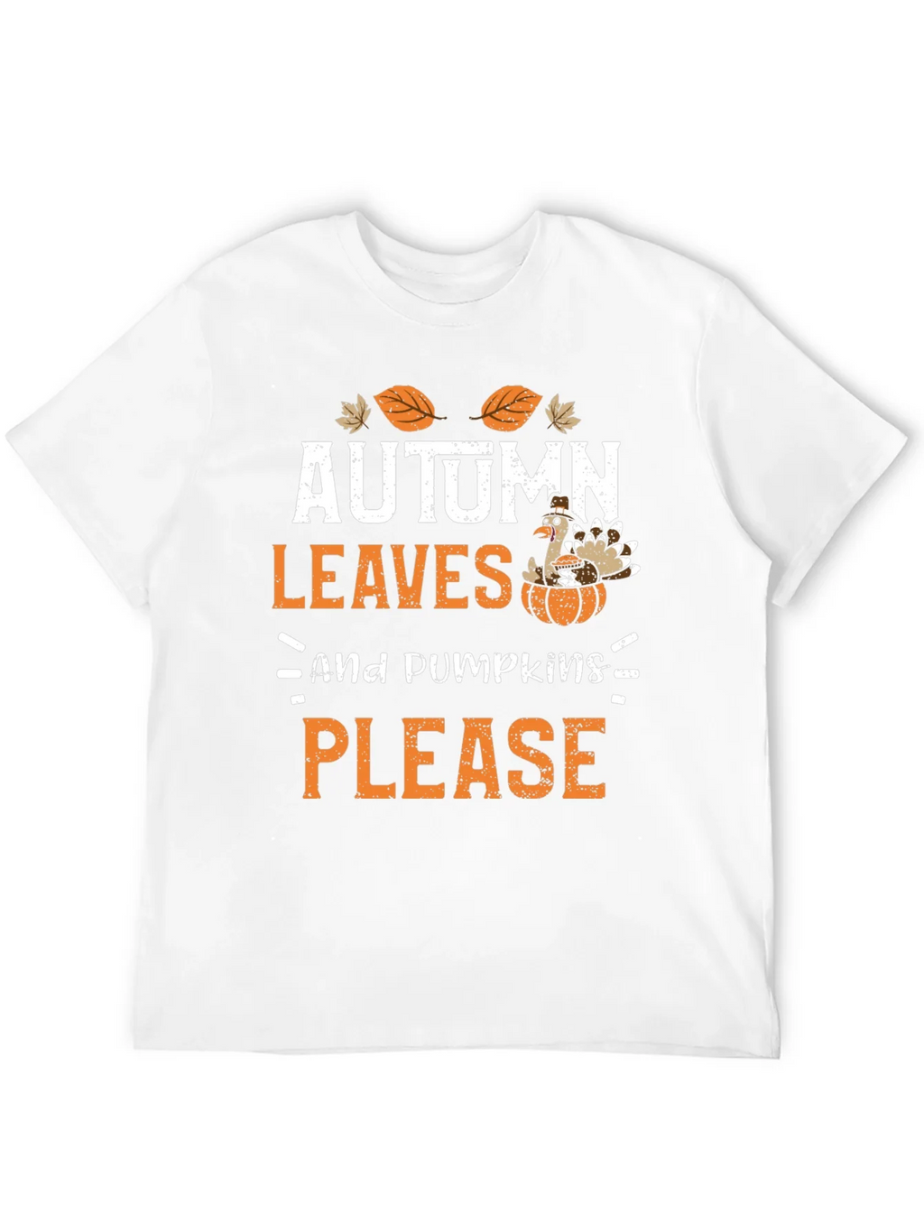 Autumn Leaves & Pumpkins Please Thanksgiving T-Shirt product image 11
