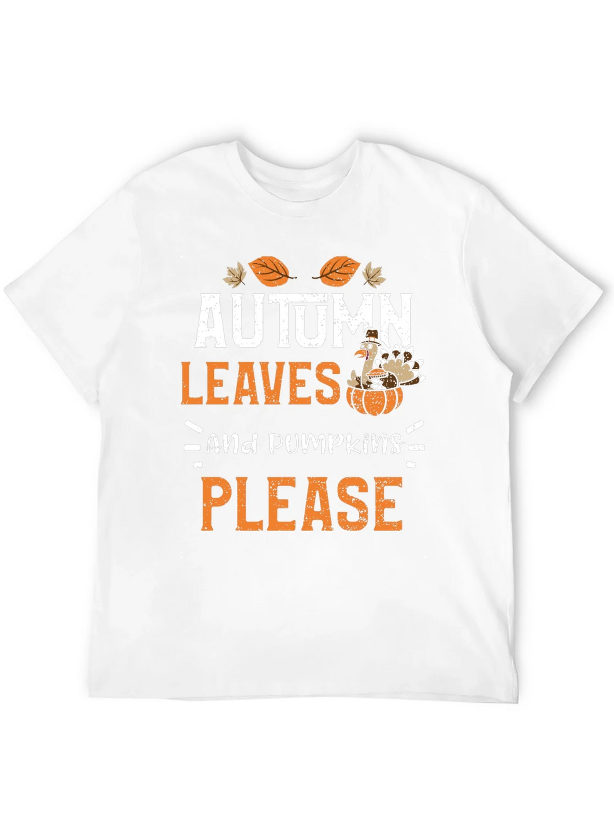 Autumn Leaves & Pumpkins Please Thanksgiving T-Shirt product image 11