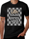 Chess Piece Reflection Graphic Tee - Black product image 1