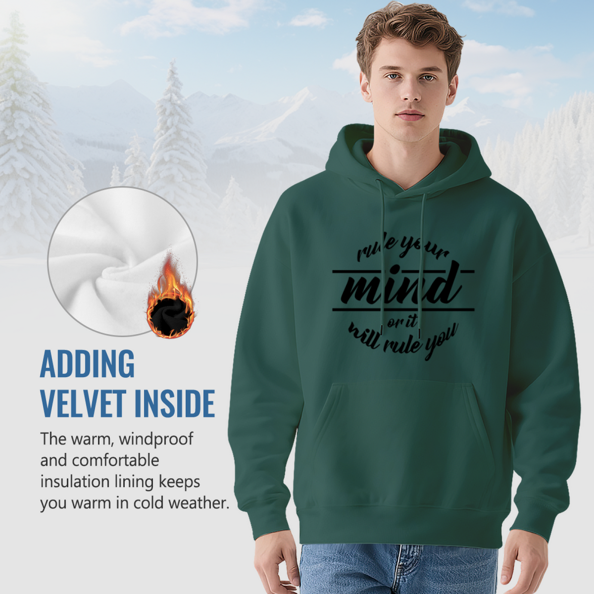 Edgy Streetwear Hoodie - Dark Art Design Pullover #0598 product image 7