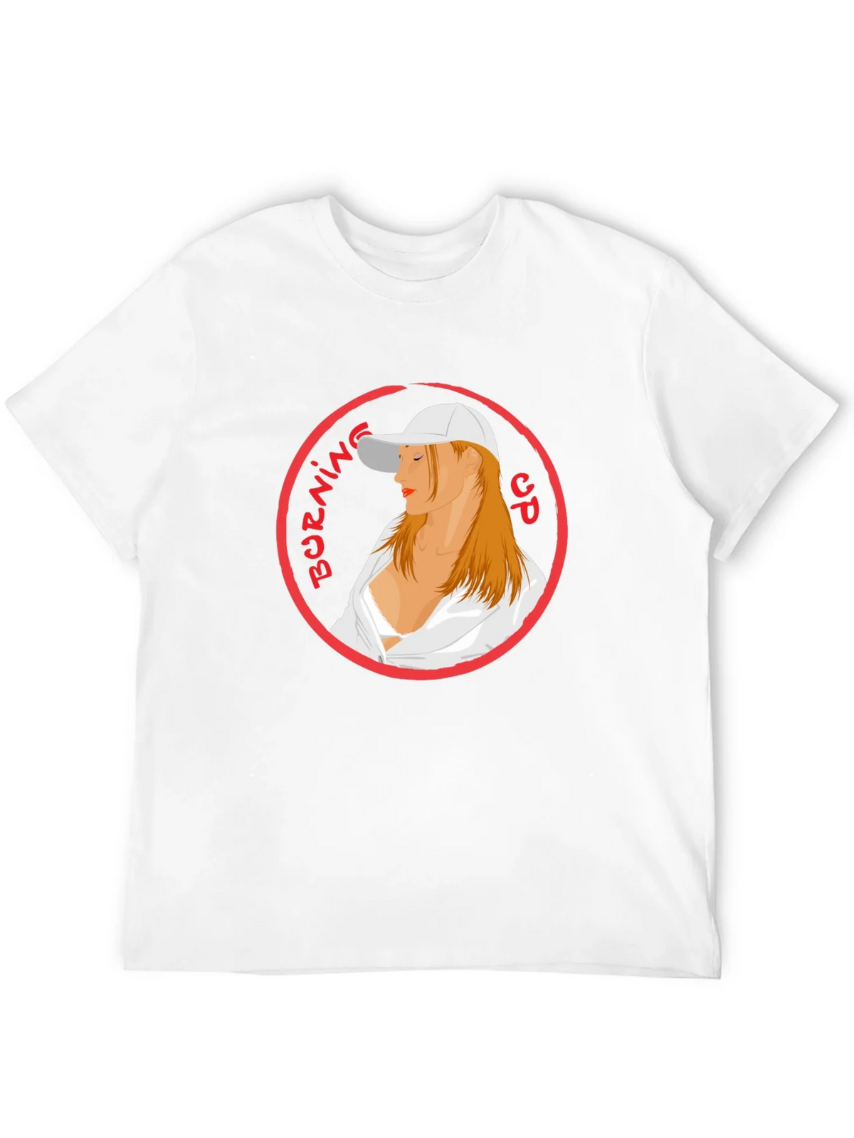 Burning Up Graphic Tee - Cool Circle Design Black T-Shirt product image 11