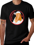 Burning Up Graphic Tee - Cool Circle Design Black T-Shirt product image 1