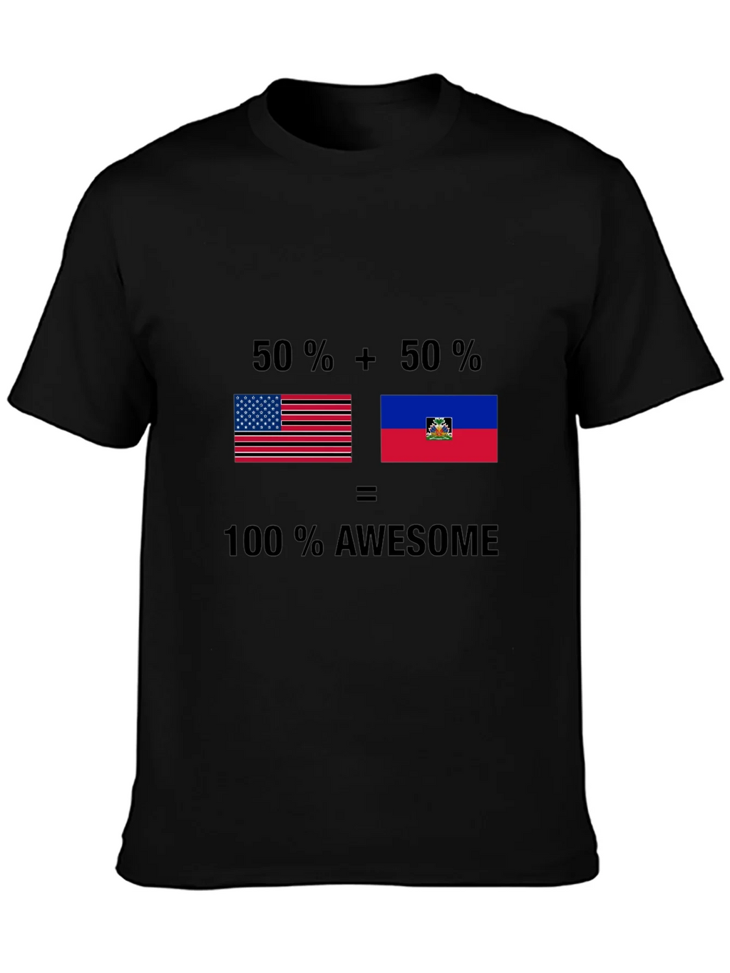 USA & Haiti Pride T-Shirt - Awesome Fusion Tee product image 2
