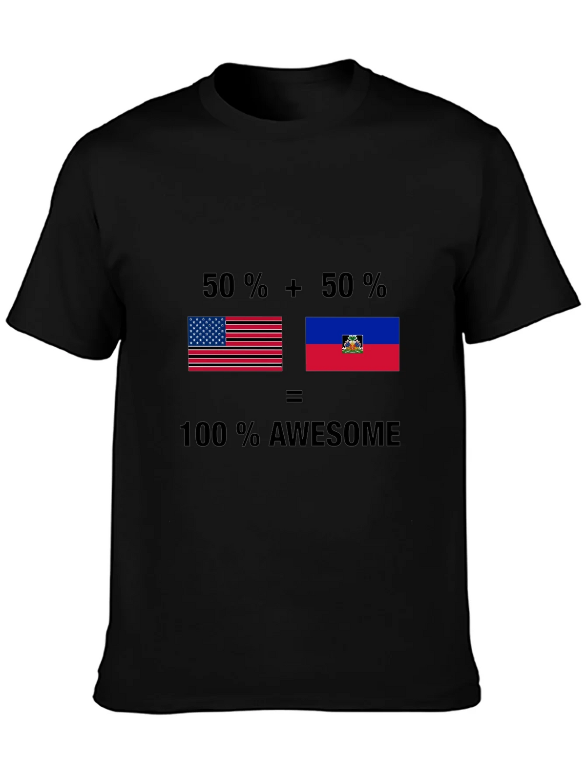 USA & Haiti Pride T-Shirt - Awesome Fusion Tee product image 2