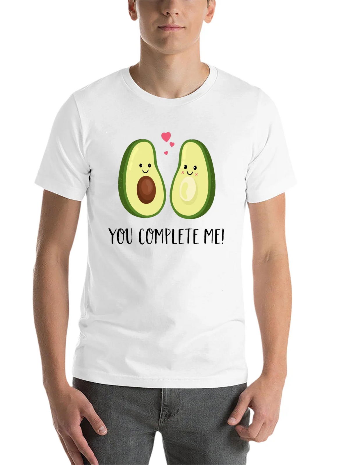 Cute Avocado Couple Graphic T-Shirt - You Complete Me! product image 10