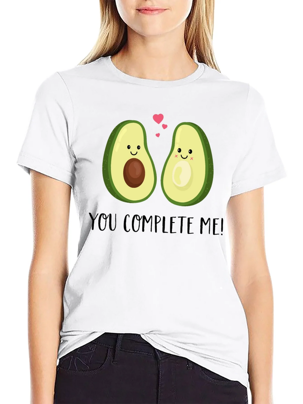 Cute Avocado Couple Graphic T-Shirt - You Complete Me! product image 8