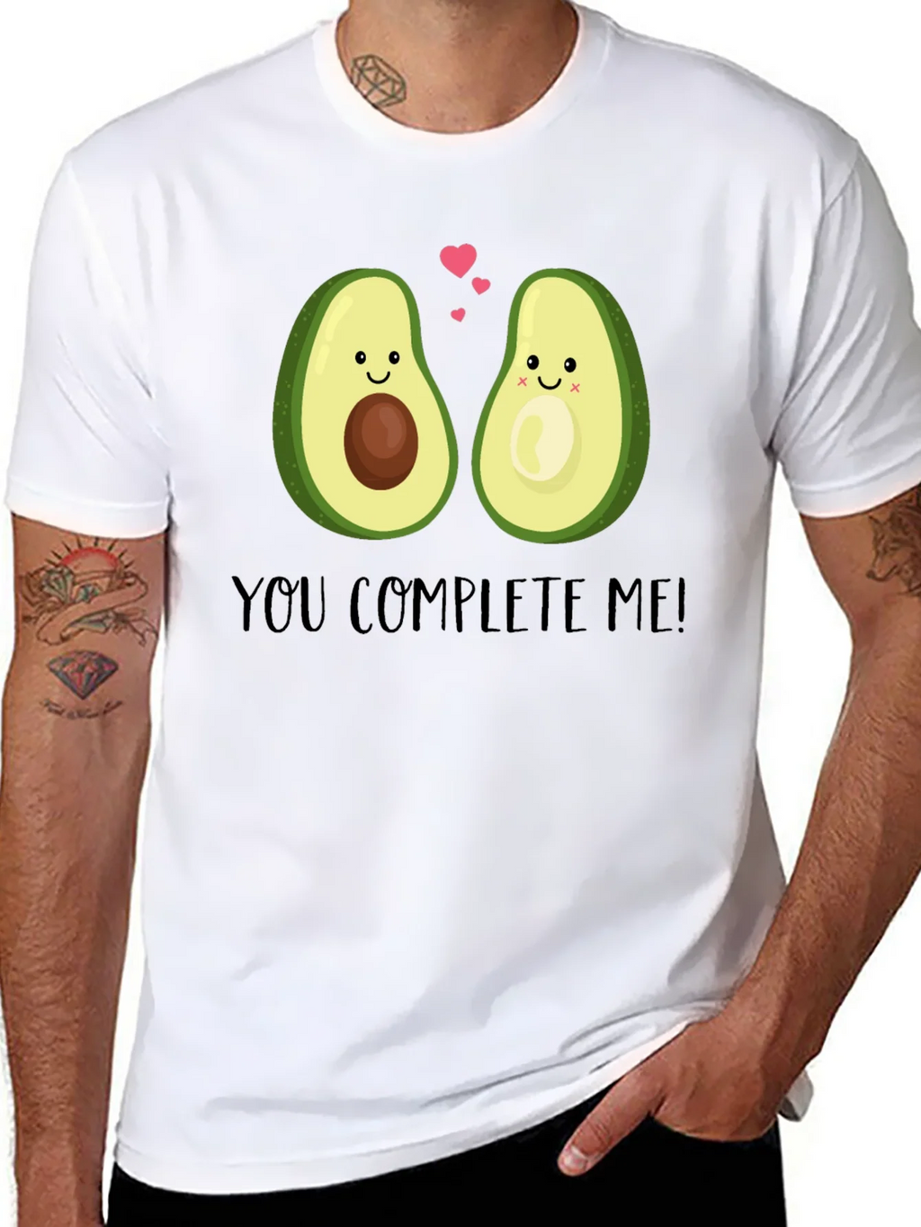 Cute Avocado Couple Graphic T-Shirt - You Complete Me! product image 7