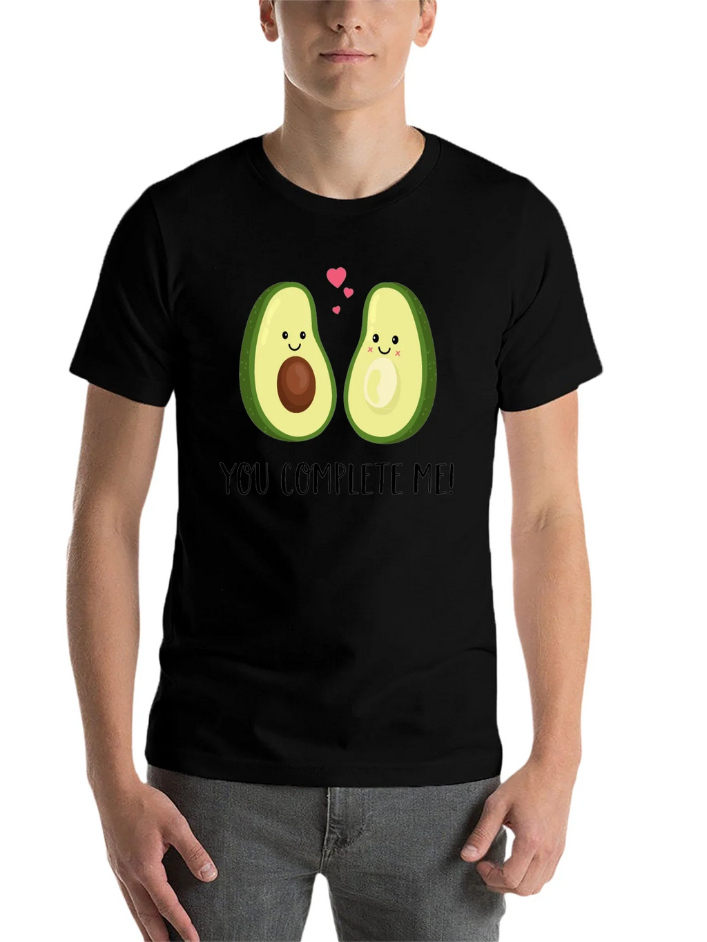 Cute Avocado Couple Graphic T-Shirt - You Complete Me! product image 4