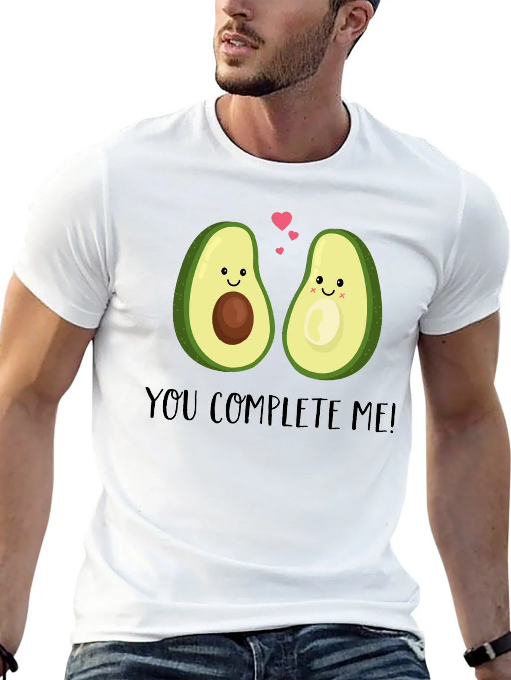 Cute Avocado Couple Graphic T-Shirt - You Complete Me! product image 12