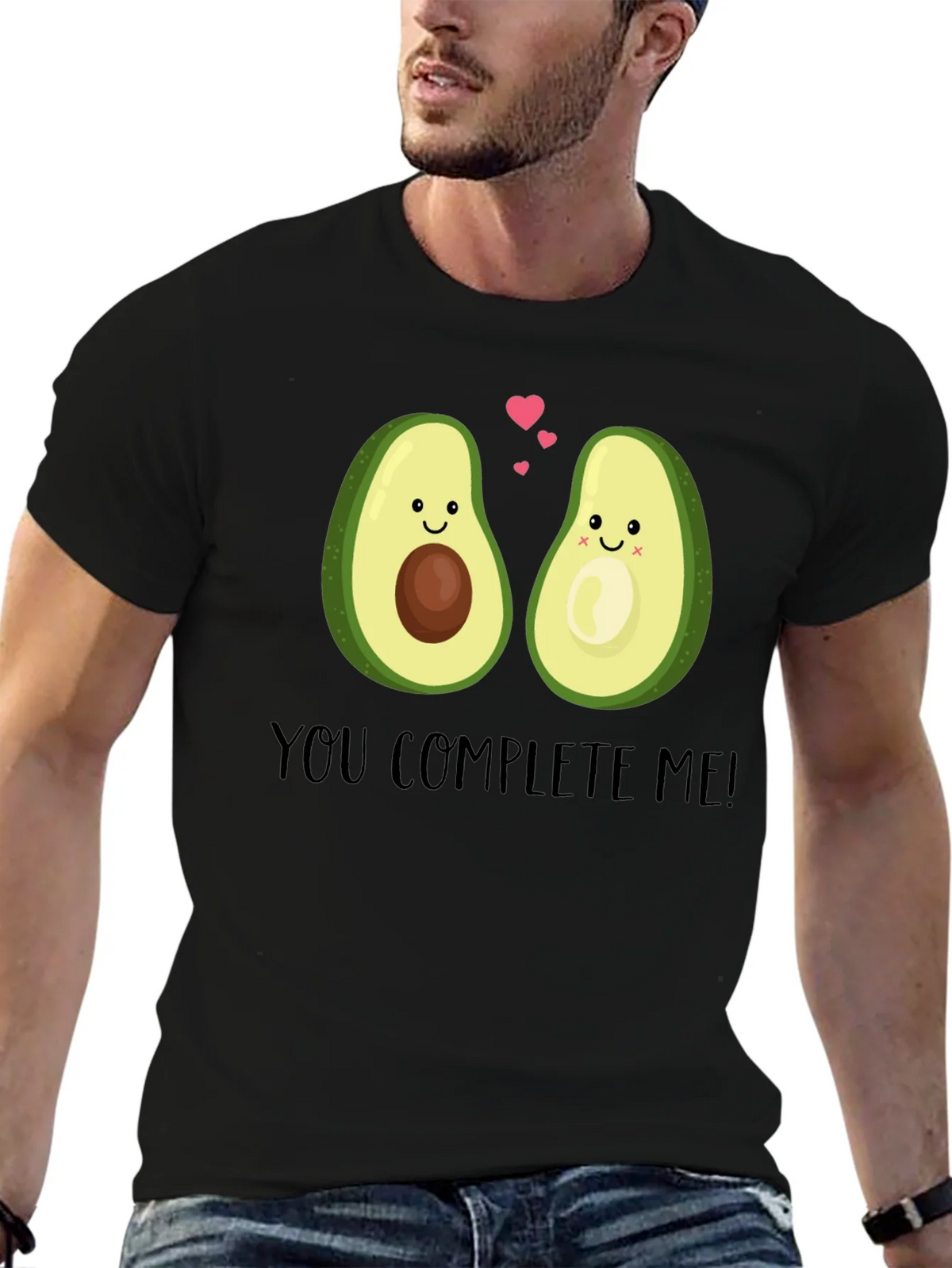 Cute Avocado Couple Graphic T-Shirt - You Complete Me! product image 6