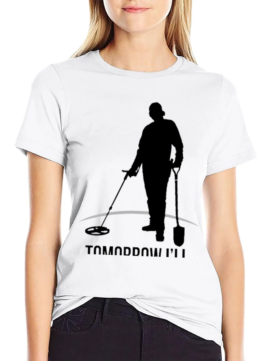 Tomorrow Ill Be Detecting Black T-Shirt product image 8