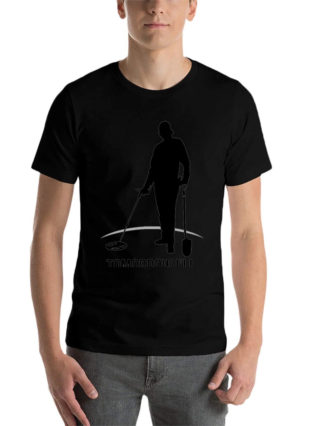 Tomorrow Ill Be Detecting Black T-Shirt product image 4