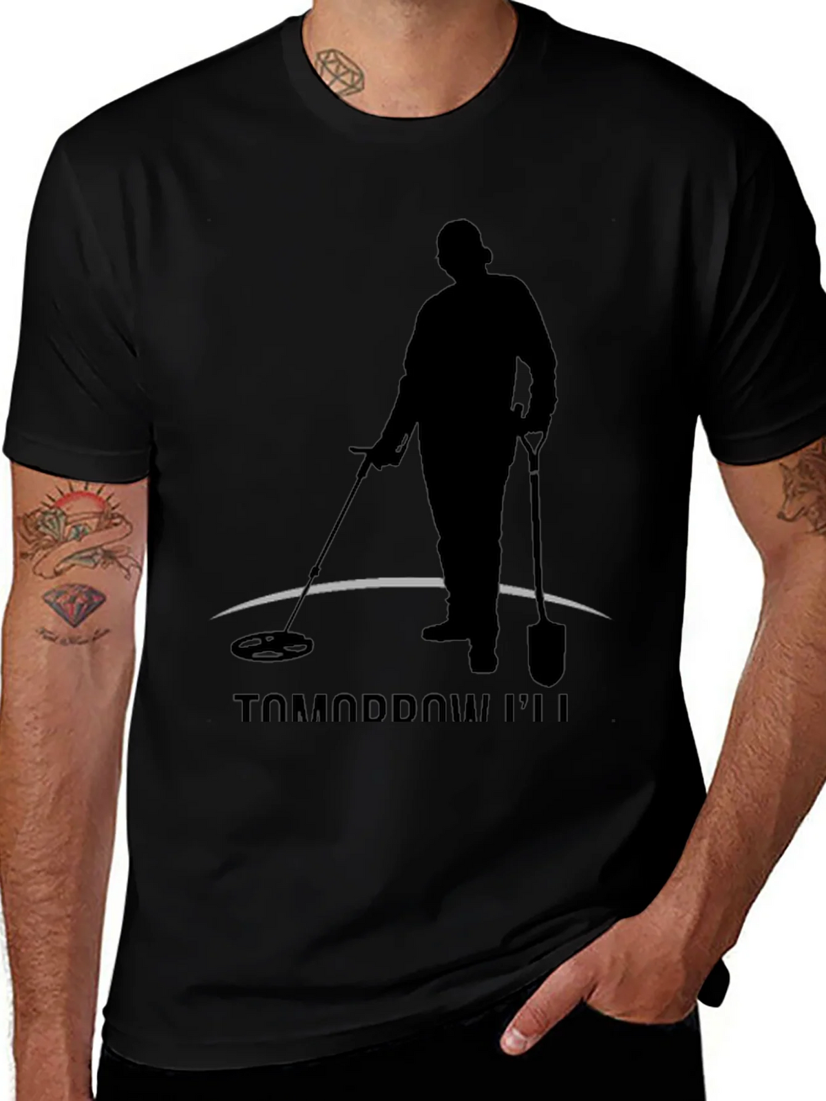 Tomorrow Ill Be Detecting Black T-Shirt product image 1
