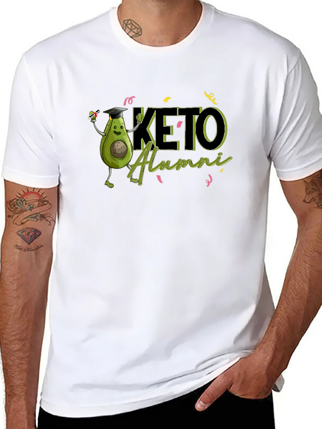 Keto Alumni Graduation T-Shirt - Funny Avocado Design product image 7