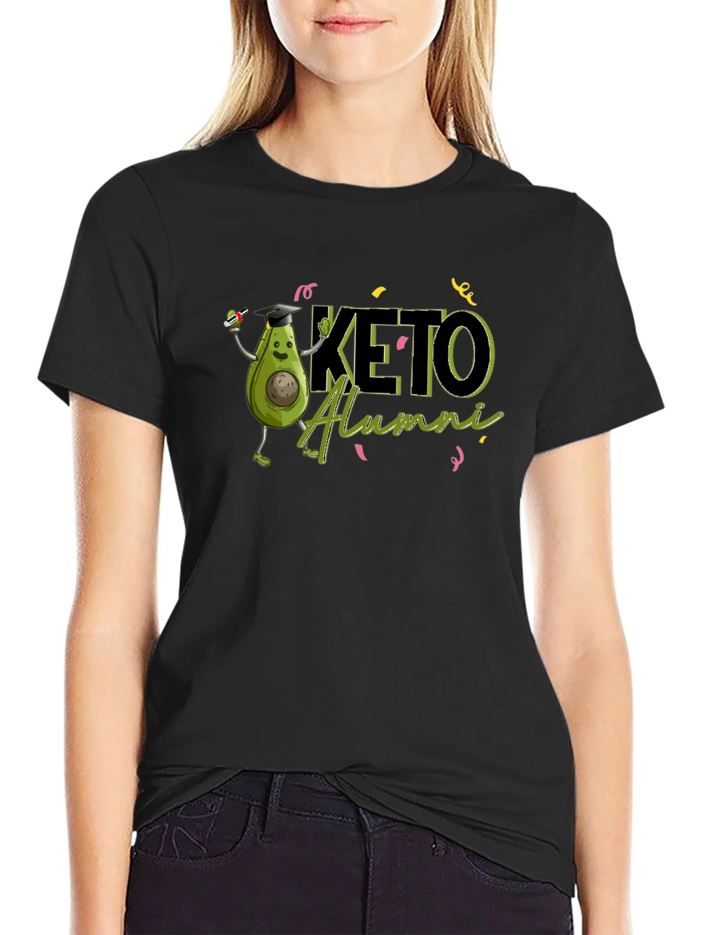 Keto Alumni Graduation T-Shirt - Funny Avocado Design product image 2