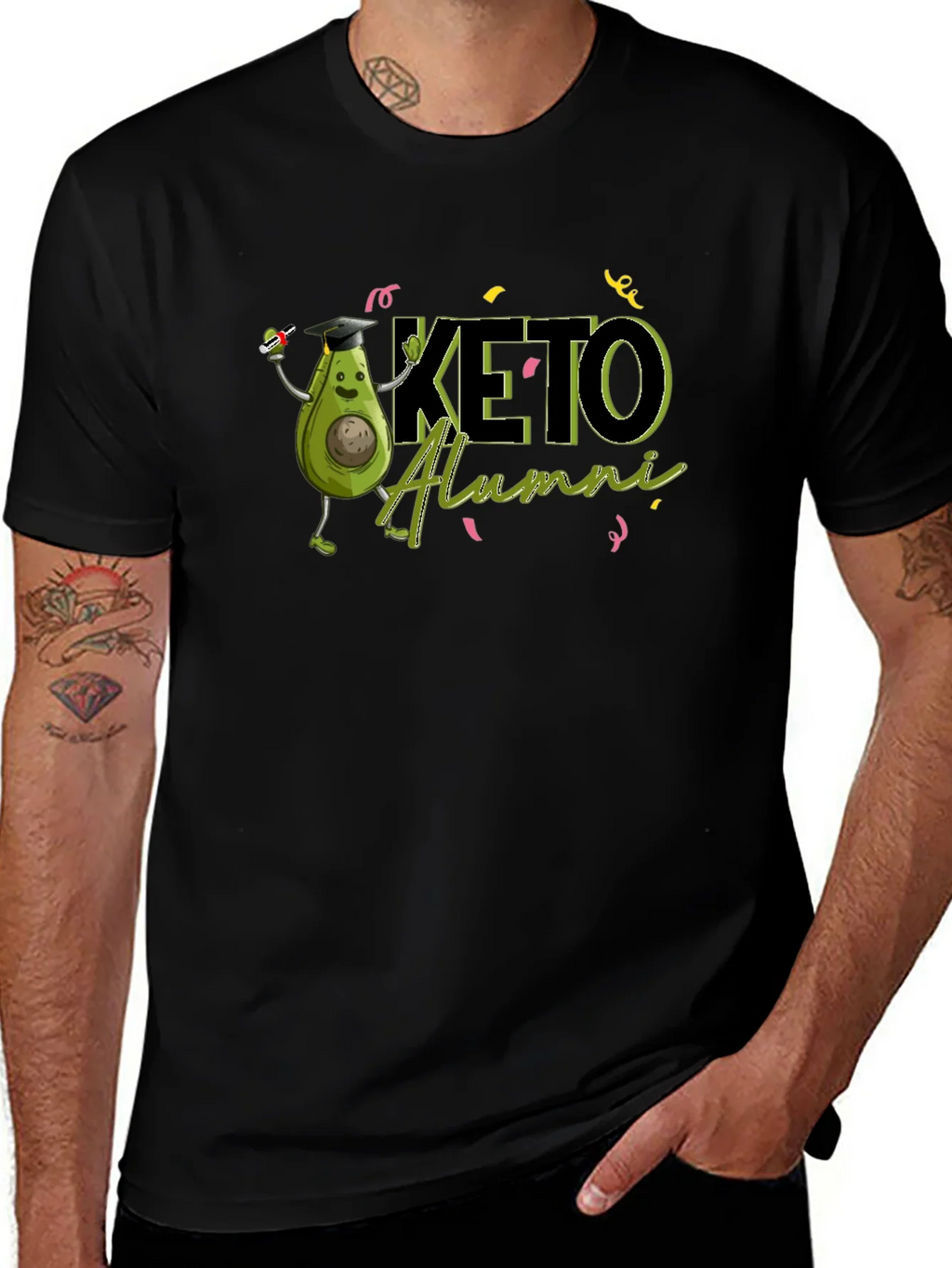 Keto Alumni Graduation T-Shirt - Funny Avocado Design product image 1