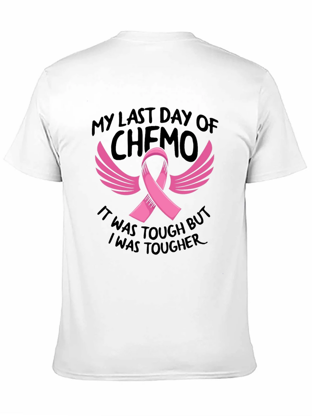 My Last Day of Chemo T-Shirt Cancer Awareness Ribbon Tee product image 9