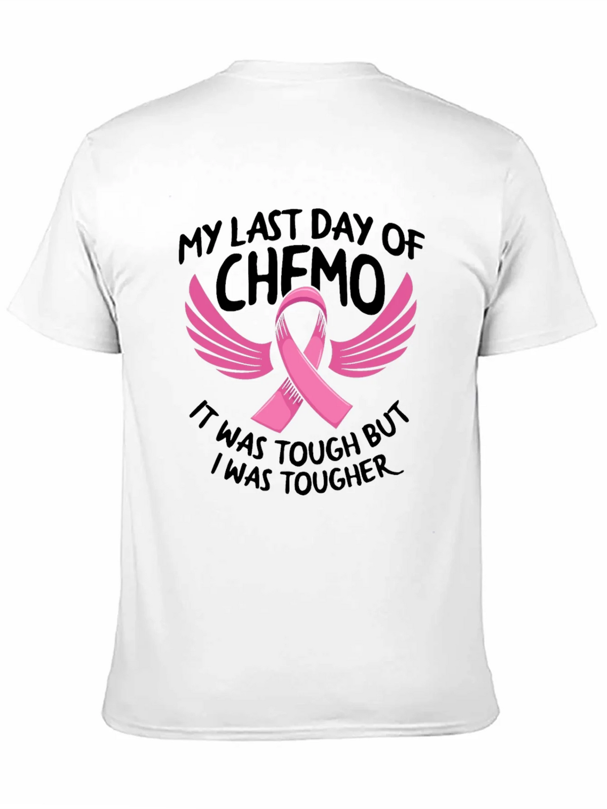 My Last Day of Chemo T-Shirt Cancer Awareness Ribbon Tee product image 9