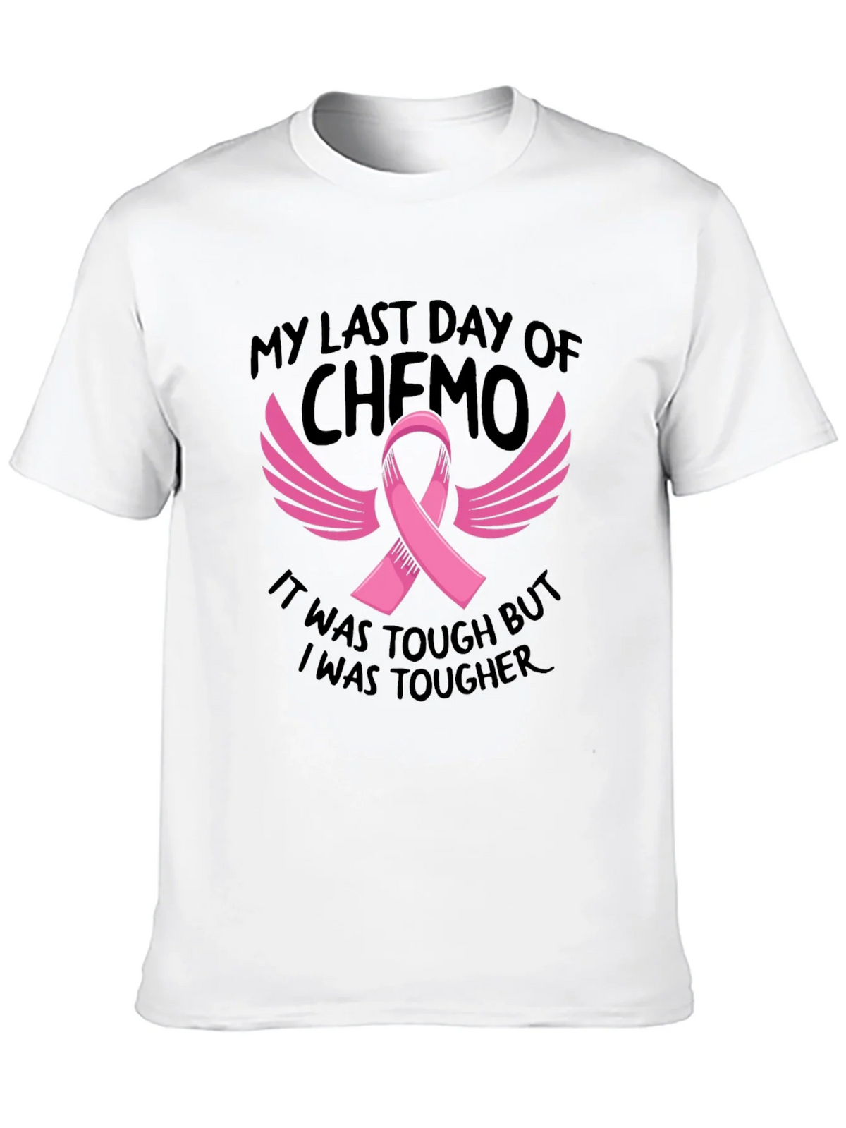 My Last Day of Chemo T-Shirt Cancer Awareness Ribbon Tee product image 8