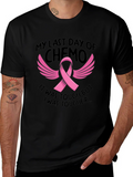 My Last Day of Chemo T-Shirt Cancer Awareness Ribbon Tee product image 1
