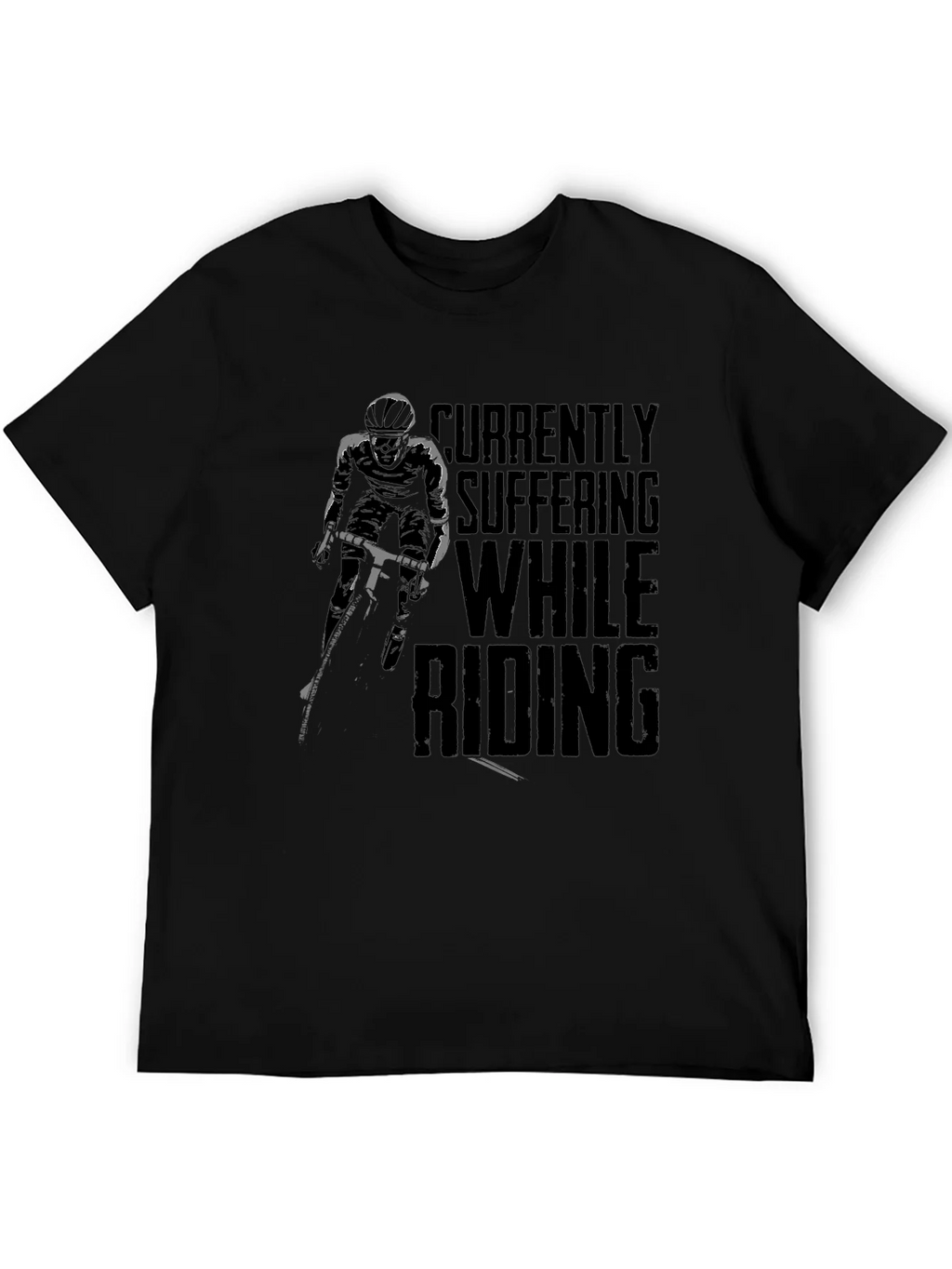 Currently Suffering While Riding Black Graphic Tee product image 4